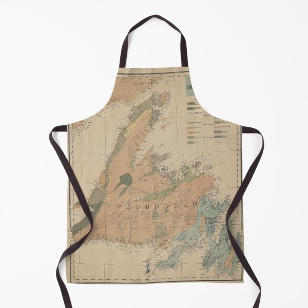 Item preview, Vintage Geological Map of Newfoundland (1875) designed and sold by BravuraMedia.