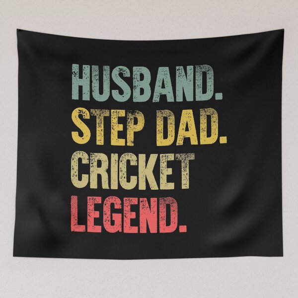 Item preview, Funny Men Vintage T Shirt Husband Step Dad Cricket Legend designed and sold by Bendthetrend.