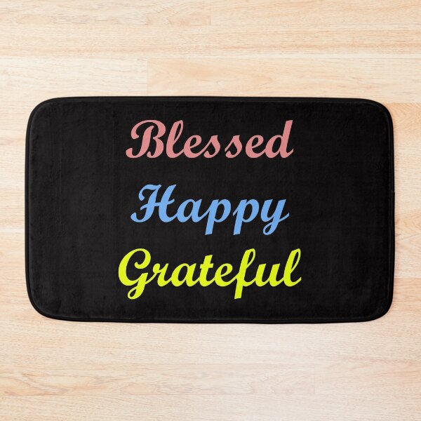 Item preview, Blessed.  Happy. Grateful.  designed and sold by ThingsByJoy.