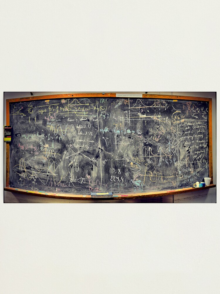 Alternate view of Please don't clean this blackboard Photographic Print