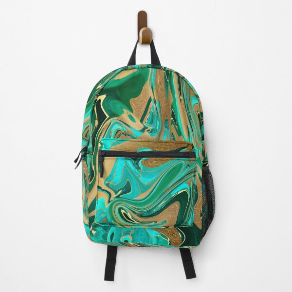 Item preview, Green & Gold Liquid Marble designed and sold by tanyadraws.
