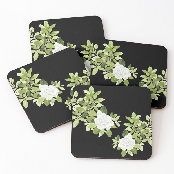 Item preview, Gardenia cape jasmine floral flower watercolor designed and sold by heartofanna.