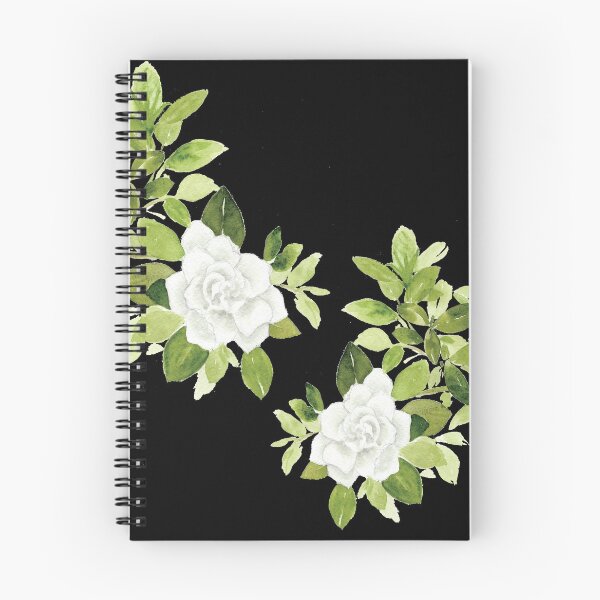 Item preview, Gardenia cape jasmine floral flower watercolor designed and sold by heartofanna.