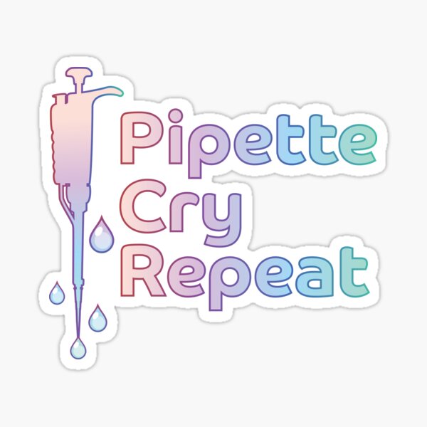 Item preview, Pipette Cry Repeat PCR designed and sold by Zit-Zat-Zot.