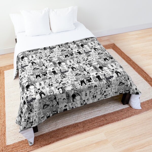 Bokuto manga collage Comforter