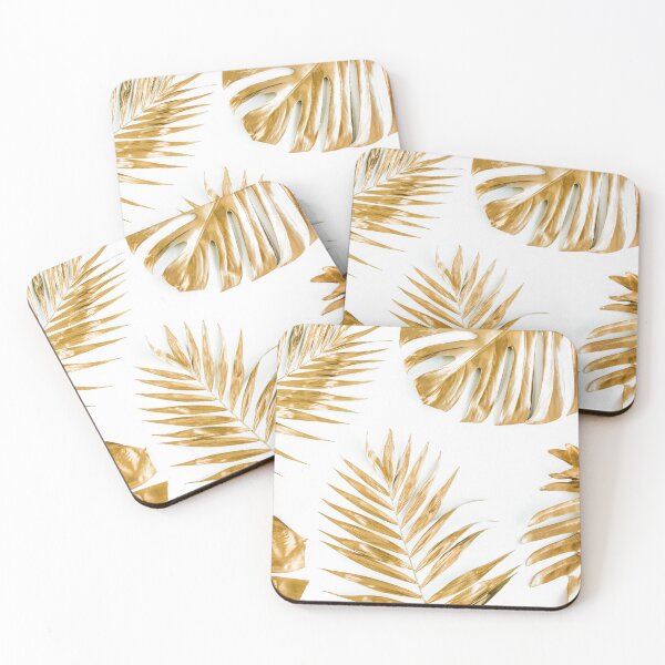 Item preview, Golden Tropical Leaves - Photography designed and sold by caribbeanvibes.