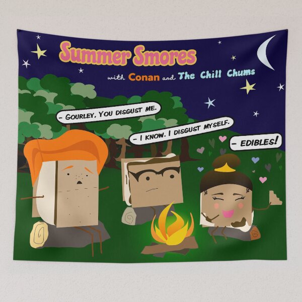 Item preview, Summer Smores with Conan and The Chill Chums Camp-out designed and sold by 'Alison  Keeps It Classic.'.