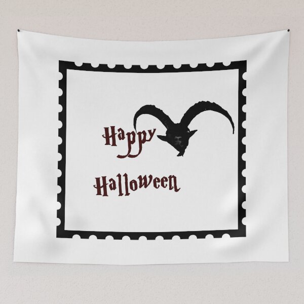 Item preview, Happy Halloween black & white designed and sold by Sabine Straka.