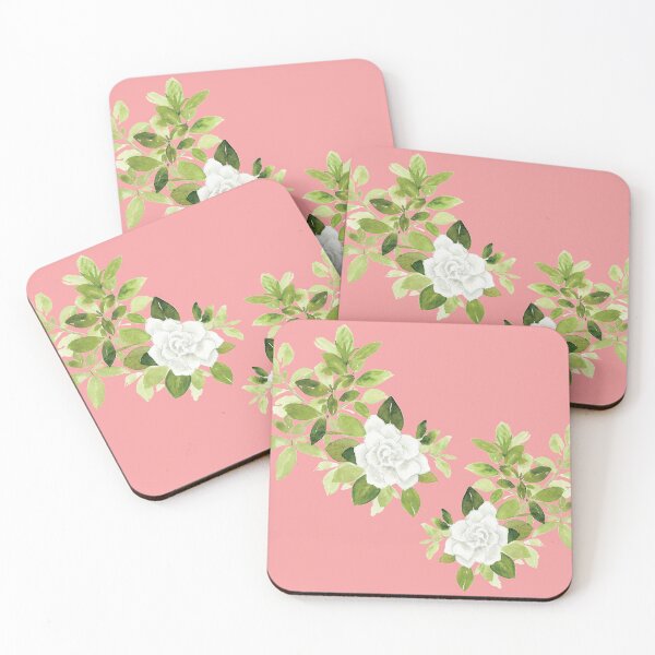 Item preview, Gardenia cape jasmine floral flower watercolor designed and sold by heartofanna.