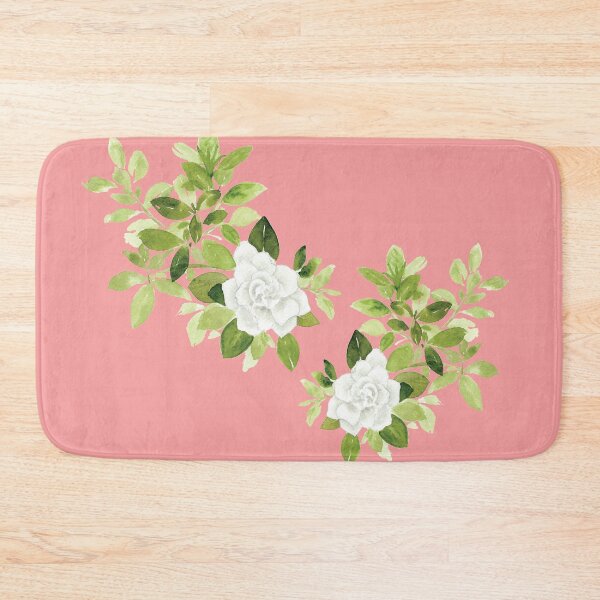 Item preview, Gardenia cape jasmine floral flower watercolor designed and sold by heartofanna.
