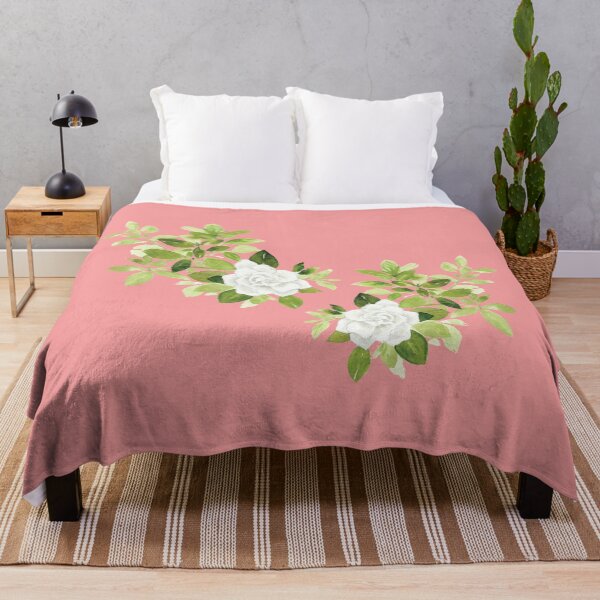 Item preview, Gardenia cape jasmine floral flower watercolor designed and sold by heartofanna.