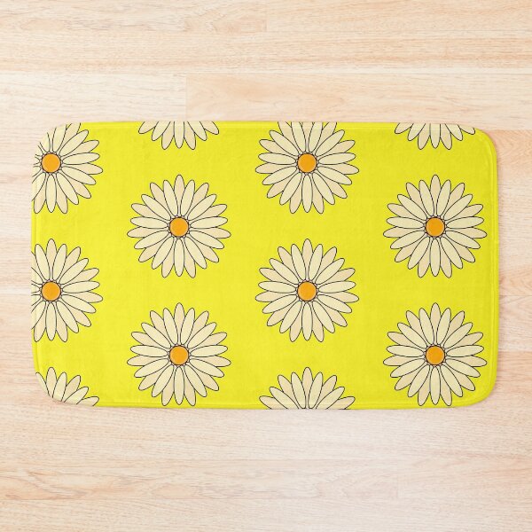 Item preview, yellow daisy yellow background designed and sold by miaterinka.