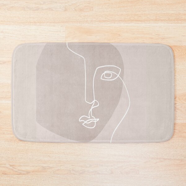 Item preview, One Line Face on Beige II designed and sold by TheRedFinch.