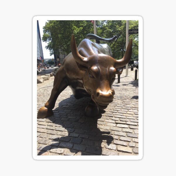 The Charging Bull Sticker