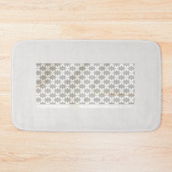 Item preview, Star flower pattern white stripe designed and sold by Aquila Light Pictures.