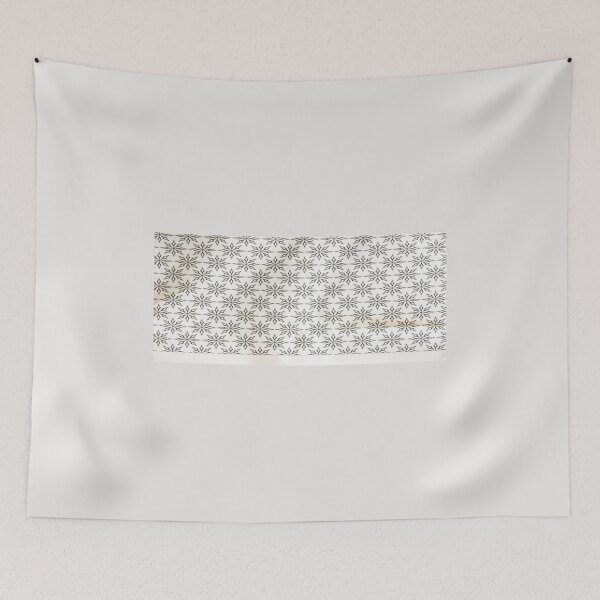 Item preview, Star flower pattern white stripe designed and sold by Aquila Light Pictures.