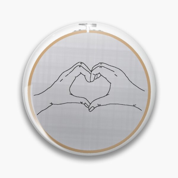 Item preview, Heart Hands Embroidery Hoop designed and sold by Kaitlyn Hart.