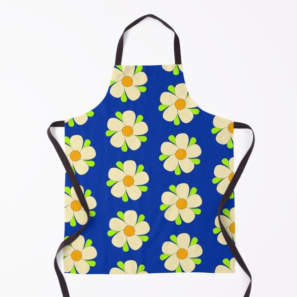 Aperçu de l'œuvre marguerite jaune fond bleu créée et vendue par miaterinka.