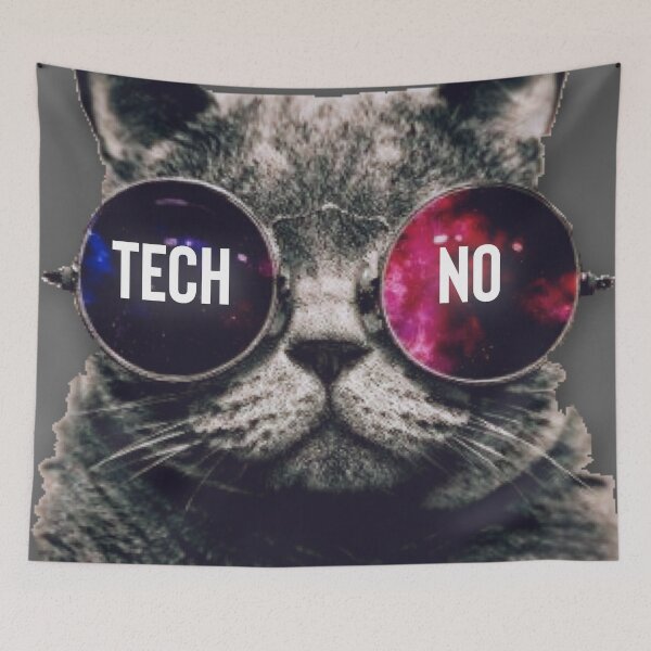 Item preview, Techno Music Rave Cat designed and sold by Raw Creative Prints.
