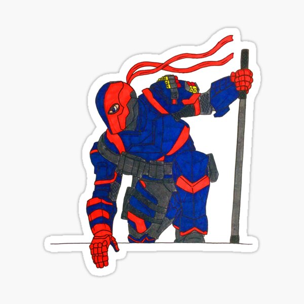 Deathstroke Ao Sticker For Sale By Jhncunningham Redbubble 