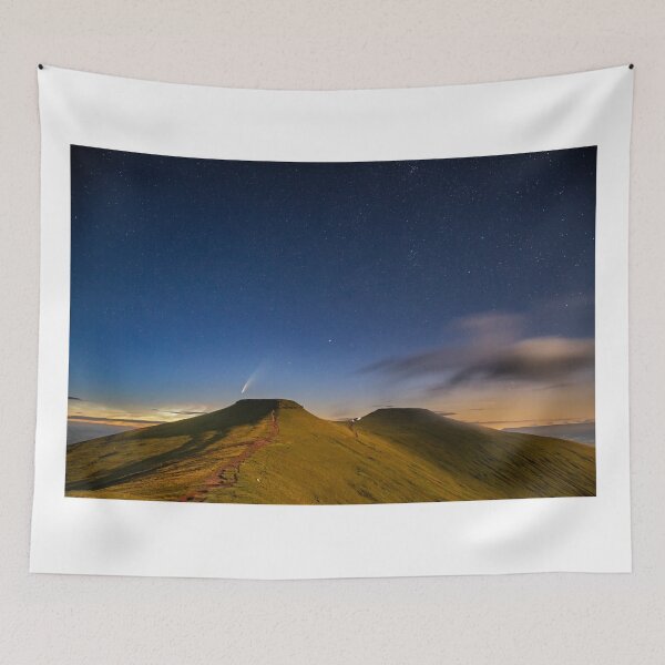 Item preview, Comet NEOWISE and Noctilucent cloud over Corn Du and Pen y Fan in the Brecon Beacons National Park, Wales designed and sold by Dan Santillo.