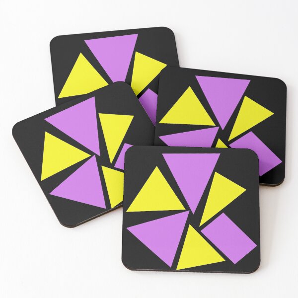 Item preview, Block colours , yellow , purple , black. designed and sold by Amal20.
