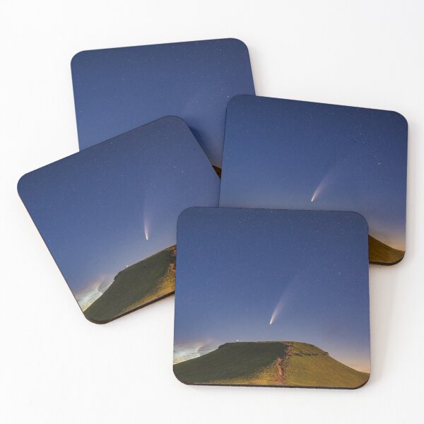 Item preview, Comet NEOWISE and Noctilucent cloud over Corn Du in the Brecon Beacons National Park, Wales designed and sold by Dan Santillo.