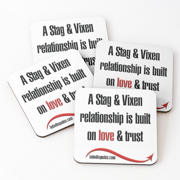 Artikelvorschau, A Stag & Vixen relationship is built on love & trust entworfen und verkauft von hotwifequotes.