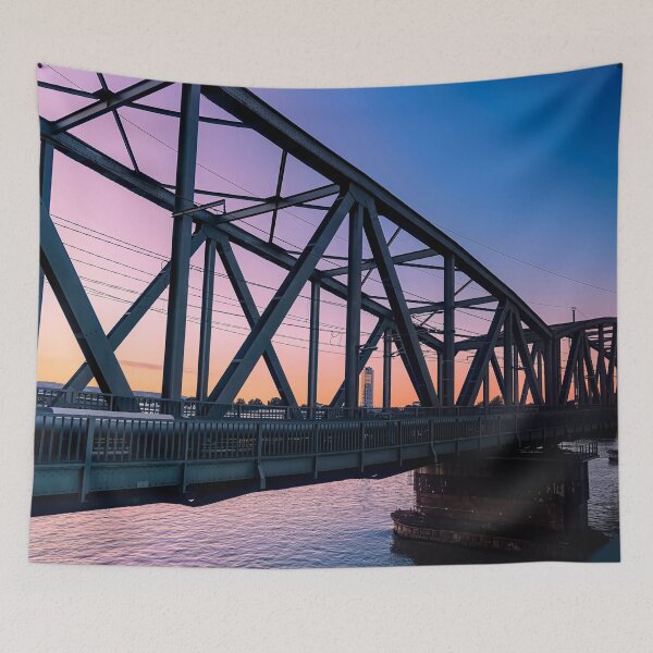 Item preview, Sunset on rail bridge designed and sold by Gatterwe.