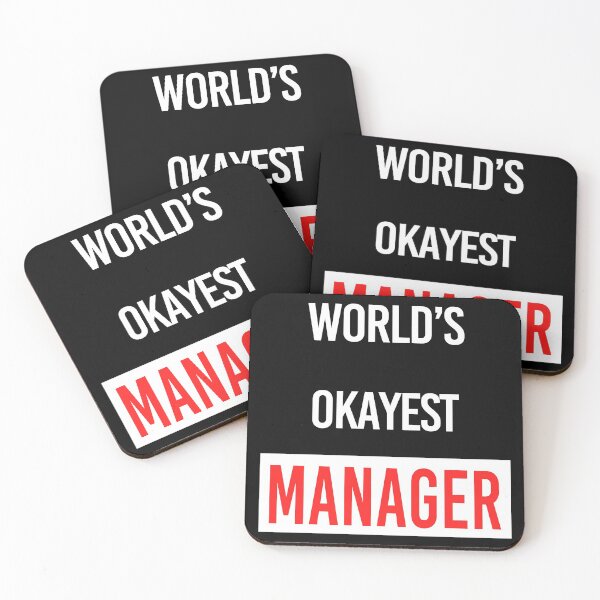 Item preview, World's Okayest Manager designed and sold by DinoSpirit.