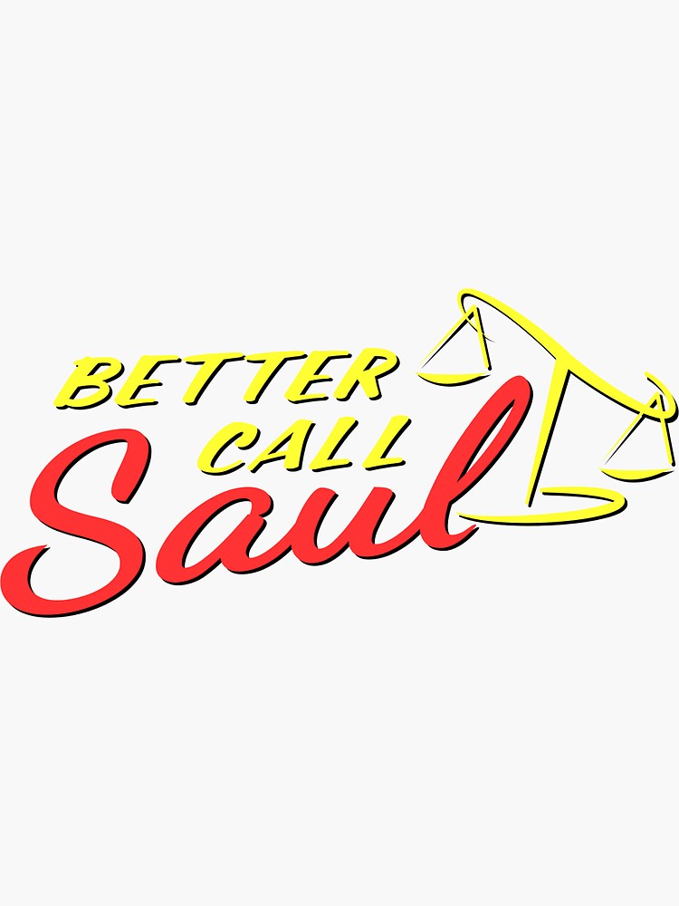 "Better Call Saul Logo" Sticker by solidproducts | Redbubble