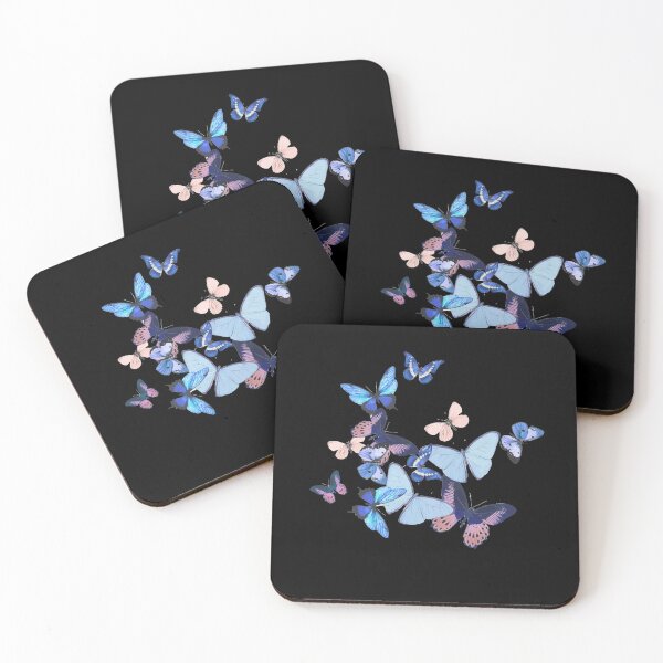 Item preview, butterflies, blue butterfly with splash color designed and sold by Collagedream.