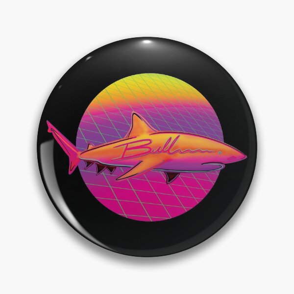 Item preview, Bull Shark Retrowave designed and sold by bslatecreations.