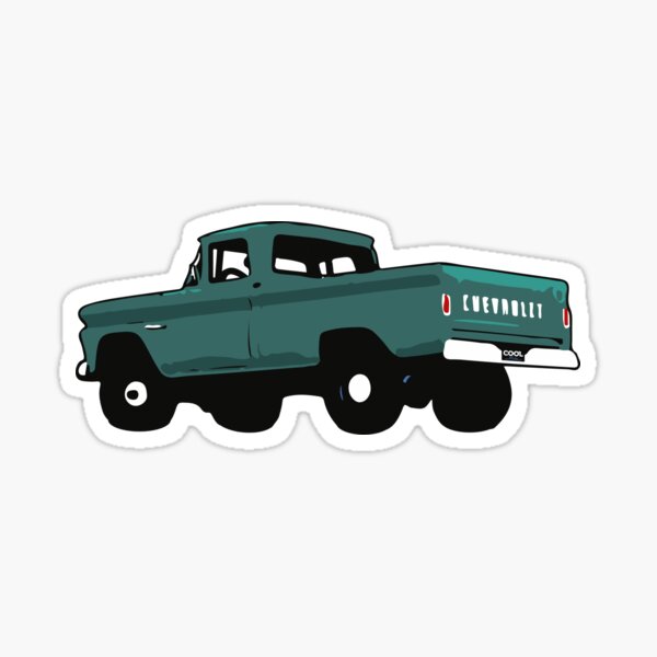 60-66 Turquoise Fleetside 4x4 Sticker