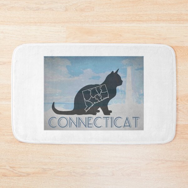 Item preview, Connecticut Poster Cat Map Connecticat designed and sold by ikidyounot.