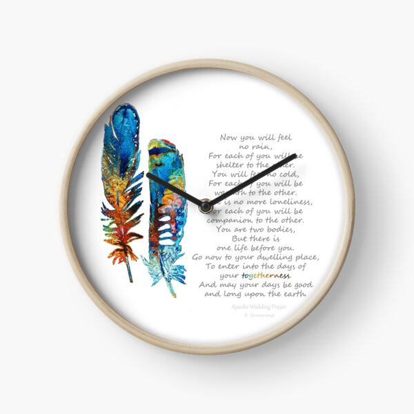 Togetherness - Native American Wedding Prayer - By Sharon Cummings Clock
