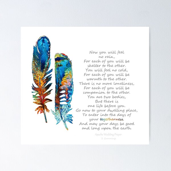 Item preview, Togetherness - Native American Wedding Prayer - By Sharon Cummings designed and sold by Sharon Cummings Art.