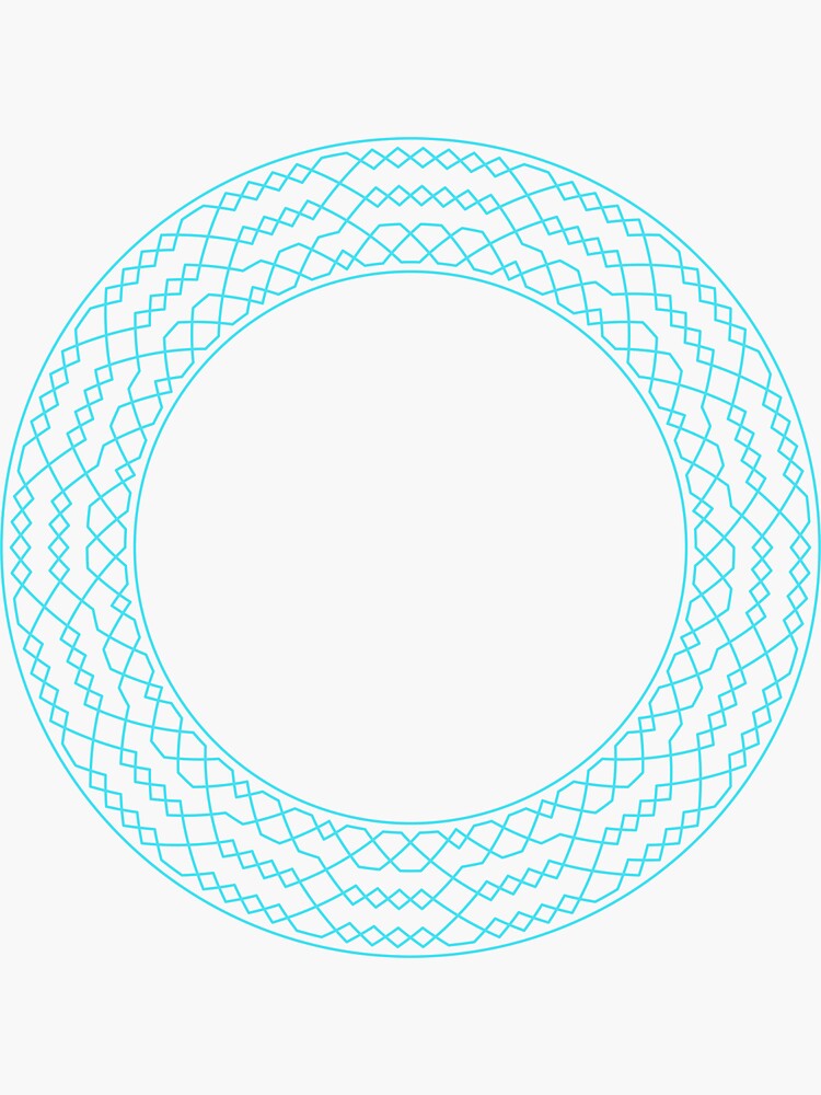 Stedman Triples Method Wreath — Stickers (Blue) by RingingRoom