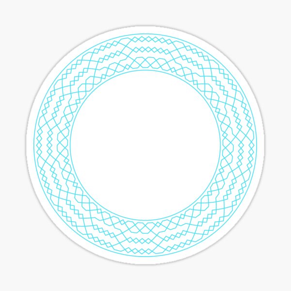 Stedman Triples Method Wreath — Stickers (Blue) Sticker
