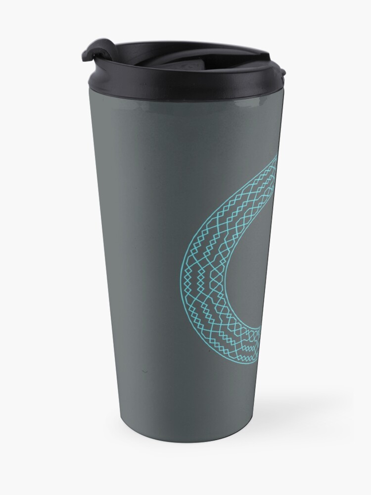 Alternate view of Stedman Triples Method Wreath — Mug (Blue) Travel Mug