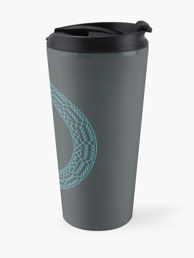 Alternate view of Stedman Triples Method Wreath — Mug (Blue) Travel Mug