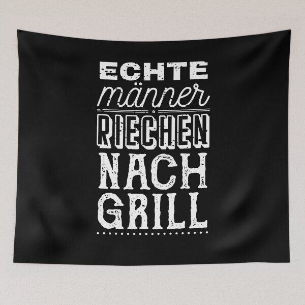 Item preview, Real men smell of barbecues designed and sold by Weilichesmag.