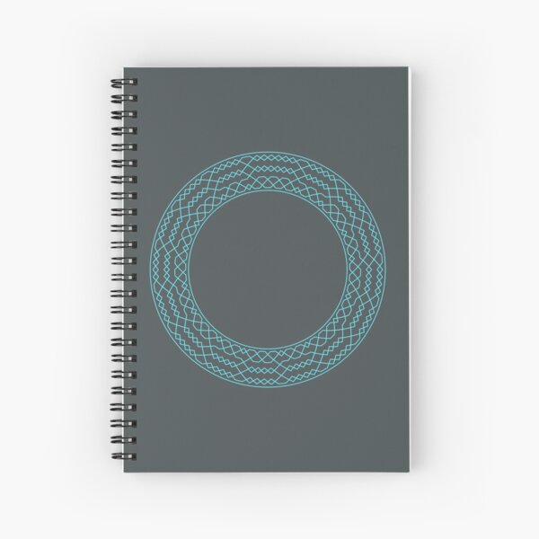 Stedman TriplesMethod Wreath — Notebook (Blue) Spiral Notebook