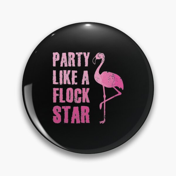 Item preview, Party Like A Flock Star Funny Flamingo designed and sold by tshirtexpressiv.
