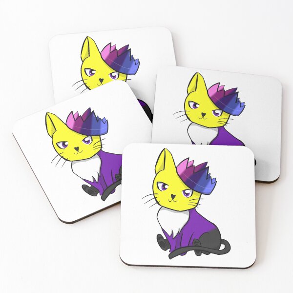 Item preview, Non-Binary Omnisexual Pride Cat designed and sold by LunarDoodles.