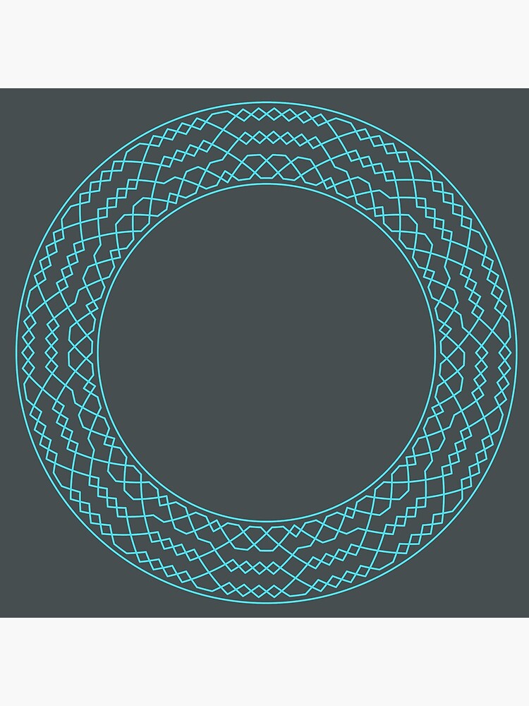 Stedman Triples Method Wreath — Clock (Blue) by RingingRoom