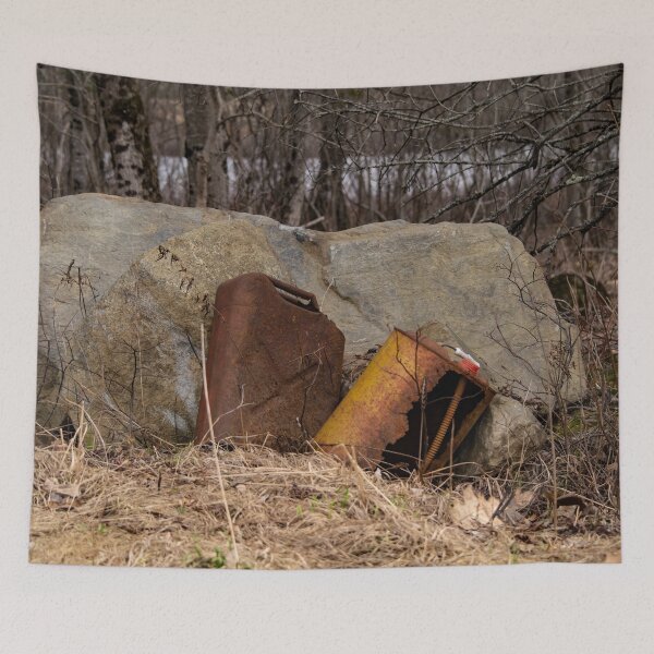 Item preview, Abandoned Rusted Fuel Cans From Years Ago designed and sold by ManiacMoose.