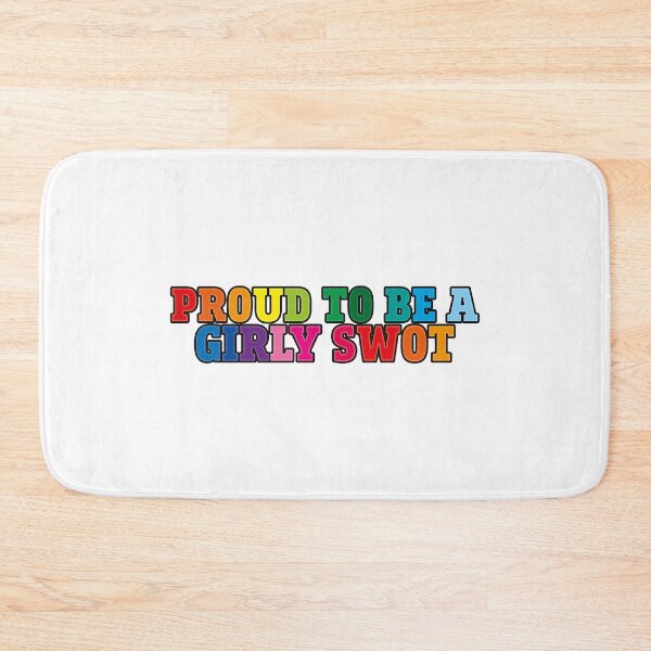 Item preview, Proud to be a Girly Swot (rainbow) designed and sold by helengarvey.