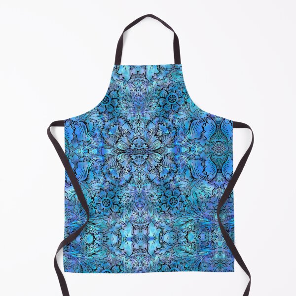 Item preview, Modern Balinese Batik Style Blue designed and sold by myrbpix.