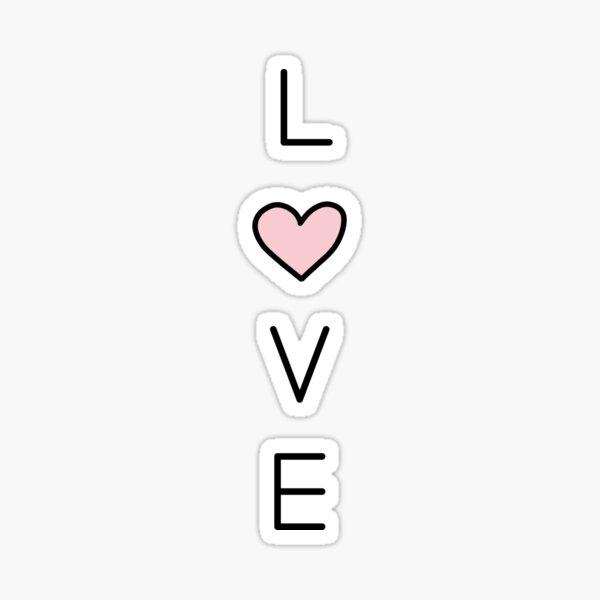 love vertical Sticker
